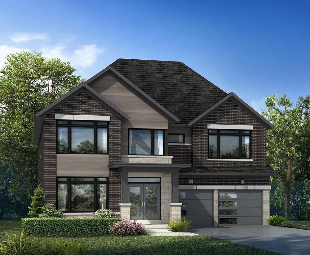 45’ detached home rendering – The Winchester, Elevation E