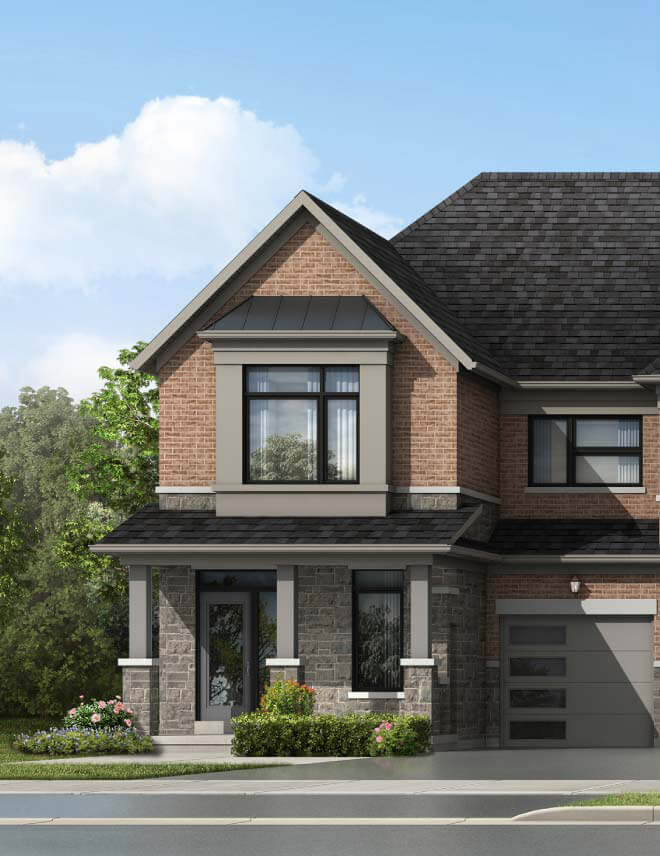 Chelsea - End townhome rendering