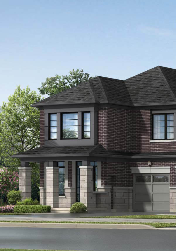 Claire - End townhome rendering